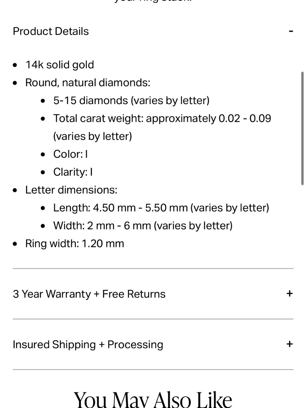 Ring Concierge Gold Pavé 'P' Initial Ring with Diamonds